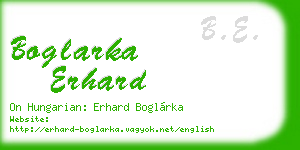 boglarka erhard business card